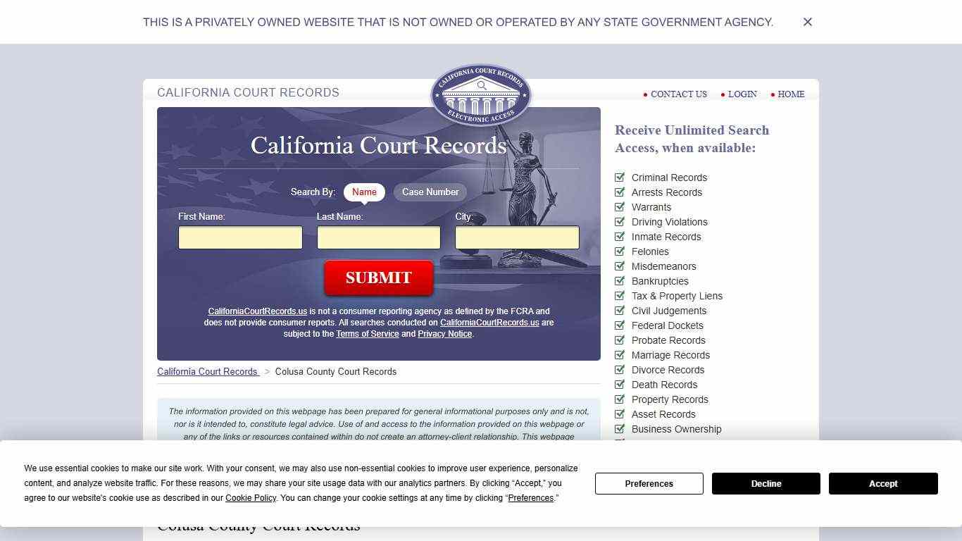 Colusa County Court Records | CaliforniaCourtRecords.us