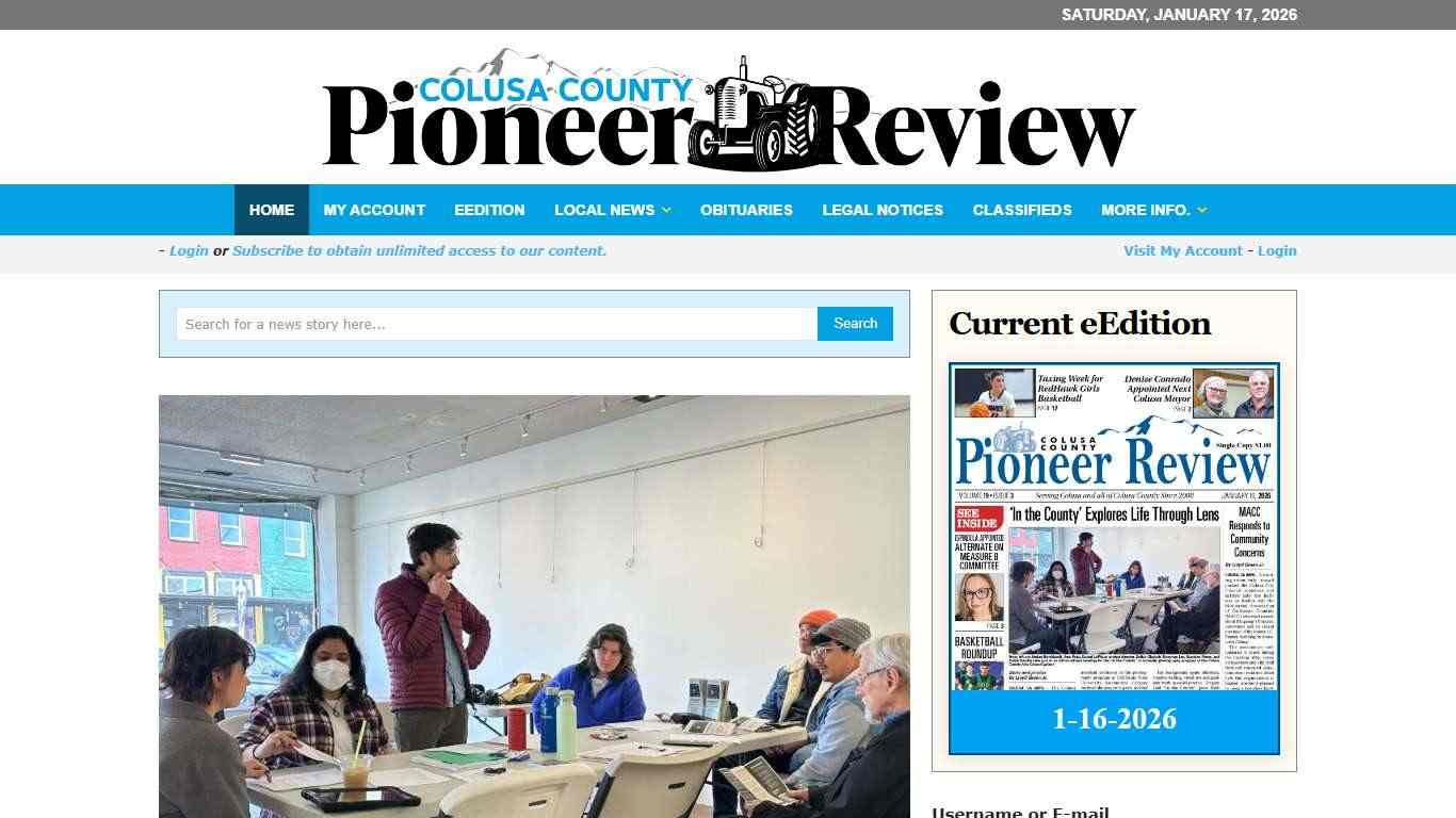Colusa County Pioneer Review | The local news source for Colusa County