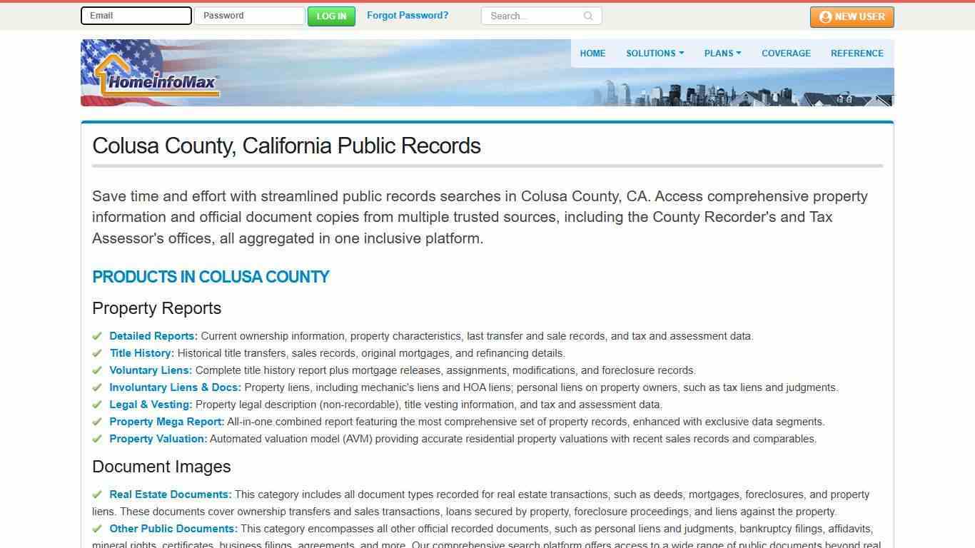 Colusa County, California Public Records & Documents Search | HomeInfoMax